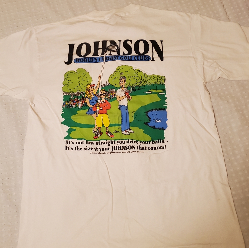 Big Johnson Golf T-shirt, XL, Vintage, Unworn